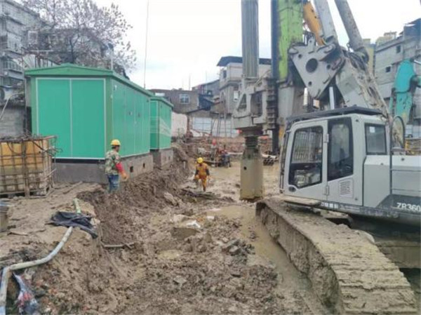 昌南印象南側(cè)停車場供電線路遷改